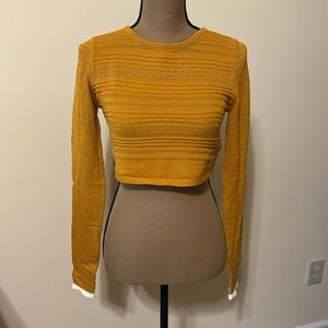 Free People gold sweater